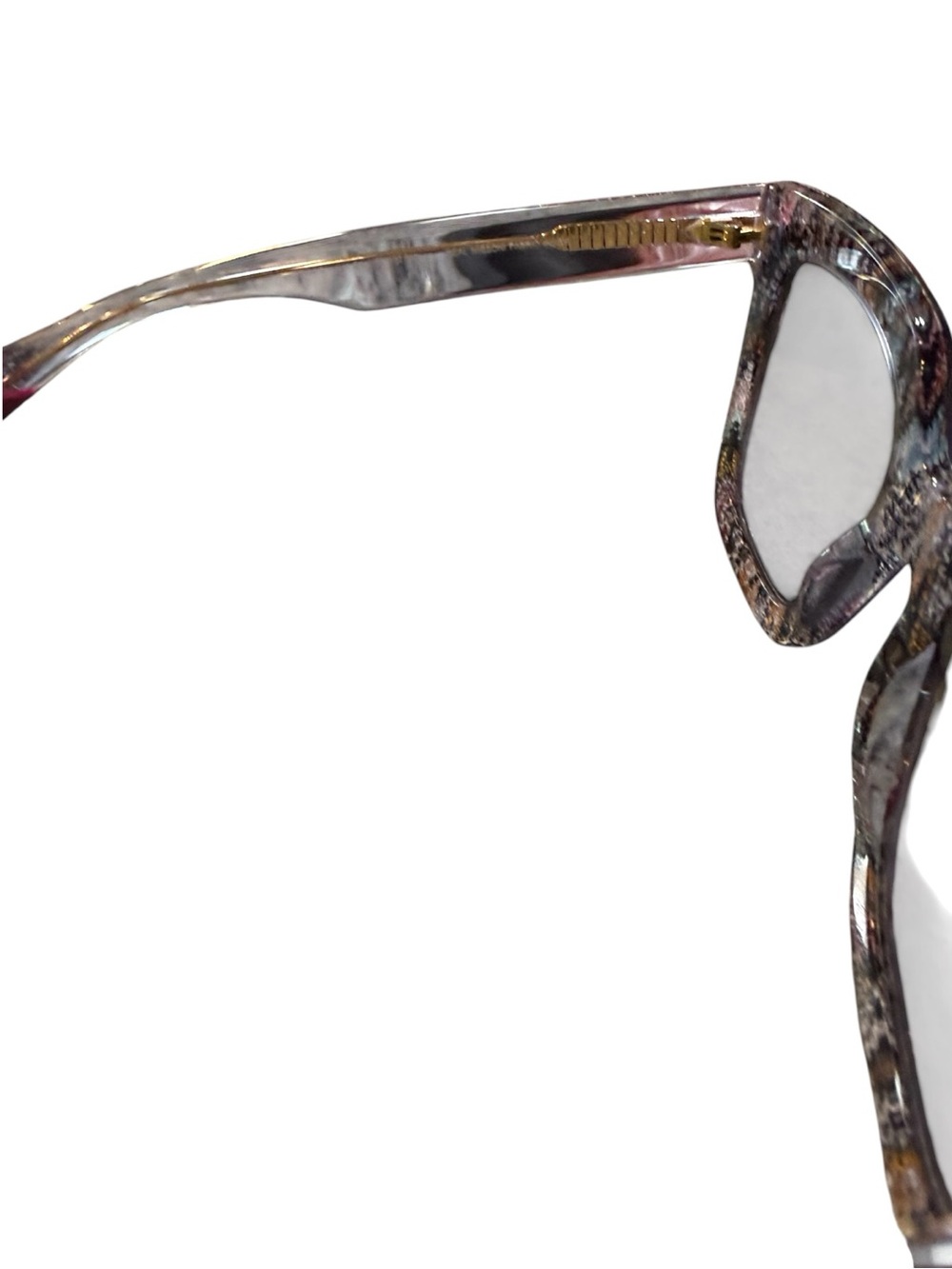 Missoni Purple Leopard Pattern Sunglasses MIS0126/S Square Acetate - Picture 5 of 10